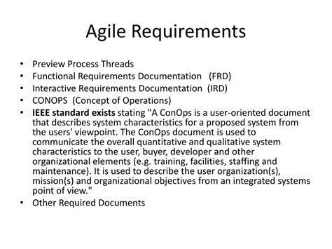 agile requirements definition  management powerpoint
