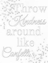 Quilling Confetti Kindness Gillianvidegar Font sketch template
