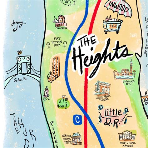 heights map etsy