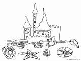 Coloring Pages Beach Castle Hard Large Sand Small Click Version Open sketch template