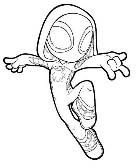 spidey   amazing friends printable coloring page printable