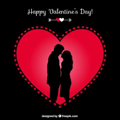 free vector happy valentine s couple card