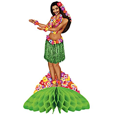 centerpiece 14 inch hula girl dancer