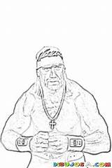 Coloring Hogan Hulk Pages Popular Library Clipart sketch template