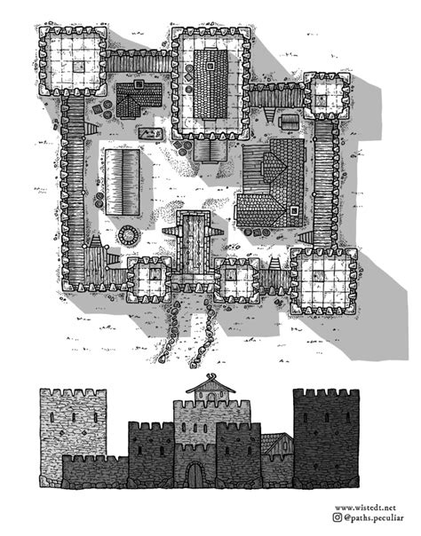 tutorial   draw  fantasy castle map paths peculiar