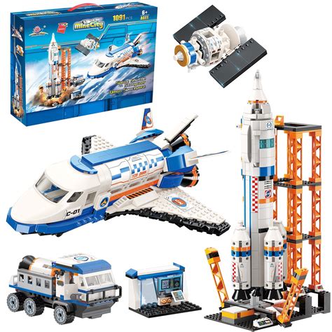 city space shuttle  space rocket toy building blocks set cool