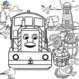 Thomas Coloring Pages Train Tank Engine Printable Kids Color Painting Colouring Friends Sheets Salty Sheet Clipart Games Popular Worksheets Rusty sketch template