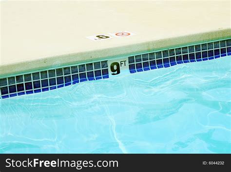 nine foot swimming pool water marker free stock images and photos