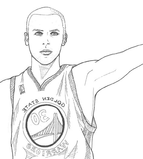 stephen curry coloring pages smallwaterfish educative printable