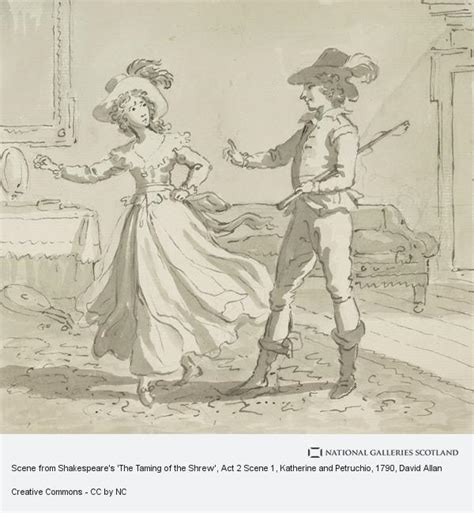 Scene From Shakespeares The Taming Of The Shrew Act 2 Scene 1