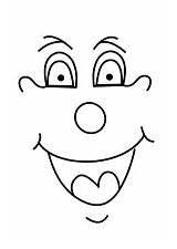 Mund Ausmalen Gesicht Gesichter Malvorlage Lachender Emojis sketch template