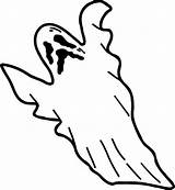 Ghost Coloring Scary Pages Halloween Printable Online Spooky Print Ghosts Advertisement Coloringpagebook Kids sketch template