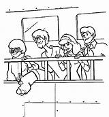 Doo Scooby Gang Coloring Popular Library sketch template