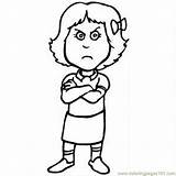 Angry Coloring Clipart Pouting Face Girl Mad Pages Little Cartoon Frustrated Woman Girls Cliparts Outline Clip Color Emotions Clipground Getcolorings sketch template