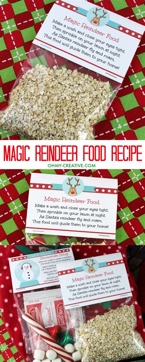 magic reindeer food recipe  printable   creative