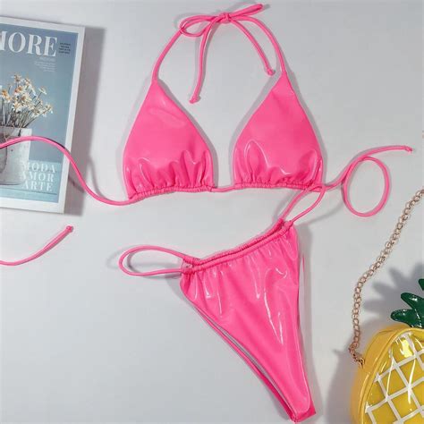 buy string bikinis set micro sex triangle swimsuit womens swimwear 2020