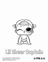 Lol Cheer Captain Lil Surprise Coloring Pages Lotta Doll Color Dolls Series Printable Choose Board sketch template