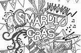 Gras Mardi Coloring Pages Printable Fat Tuesday 30seconds Print Mom Printables Carnival sketch template