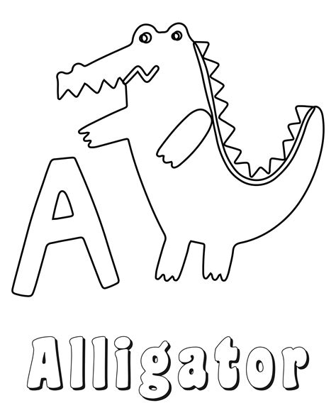 abc alphabet animals coloring book learn abcs  kids