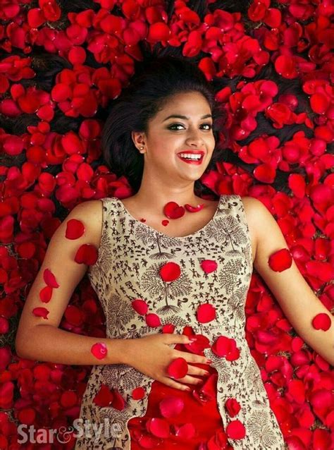 Keerthy Suresh In Red Rose Still Photography ️ Beautiful Bollywood
