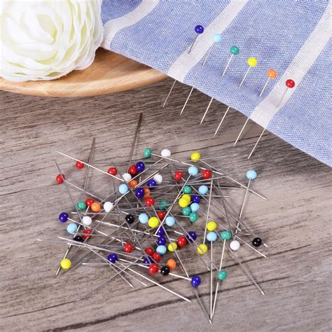 250pcs Glass Head Pins Multicolor Sewing Pin For Diy Sewing Crafts 4mm