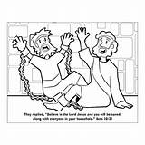 Coloring Prison Pages Bible Getdrawings sketch template