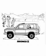 Coloring Bronco Ford Pages Comments sketch template