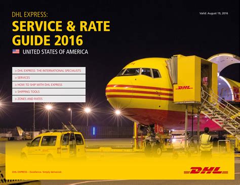 dhl express service  rate guide