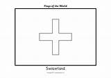 Switzerland Flags sketch template