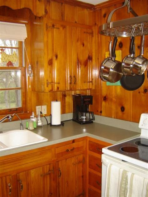 wood paneled wonderland pine kitchen kitchen decor rooster kitchen