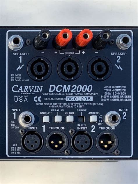 carvin dcm  power amplifier  sale  riverside ca offerup