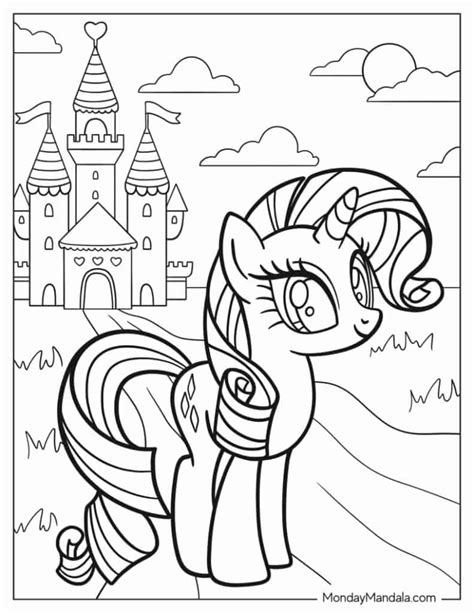 pony tail coloring pages