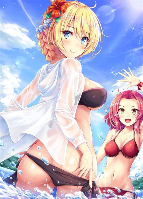 akashio girls und panzer darjeeling rosehip ass bikini