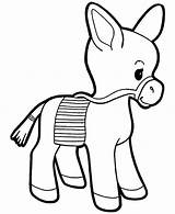 Donkey Coloring Pages Baby Color Getcolorings Getdrawings Printable Colorings sketch template