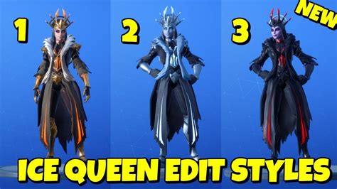 ice queen skin edit styles  game fortnite youtube