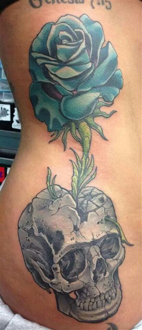 25 Best Skulls And Roses Tattoos Images On Pinterest