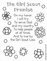 Scout Girl Coloring Promise Printable Law Pages Daisy Brownie Printables Scouts Sheet Country Girls Bookmark Print Petals Troops Sheets Color sketch template