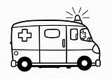 Ambulance Coloring Large sketch template