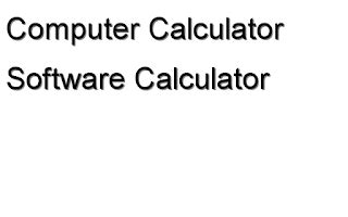 software calculator computer calculator