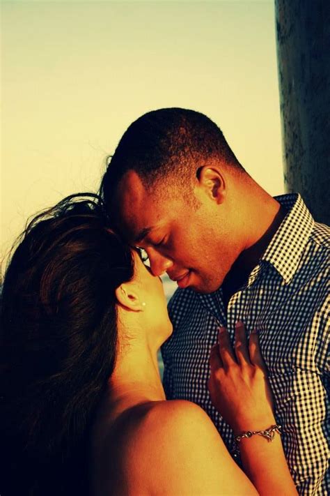 our engagement picture black and mexican couple