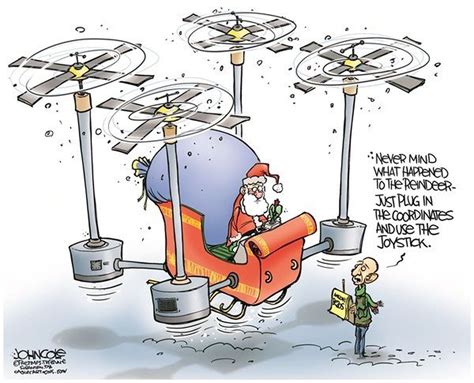 santa drone  coming  town  pennlive editorial cartoon pennlivecom