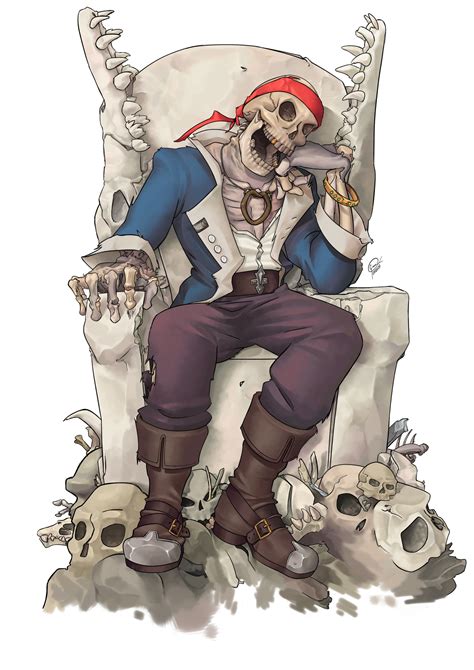 artstation skeleton pirate