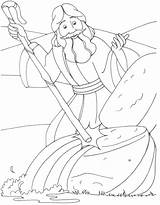Moses Coloring Pages Getcolorings sketch template