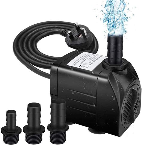 Icemoon 1500l H Submersible Water Pump 25w 400gph Ultra Quiet 6 56ft