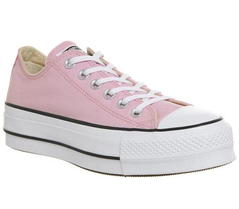 Converse All Star Lift Low Trainers Cherry Blossom White Hers Trainers