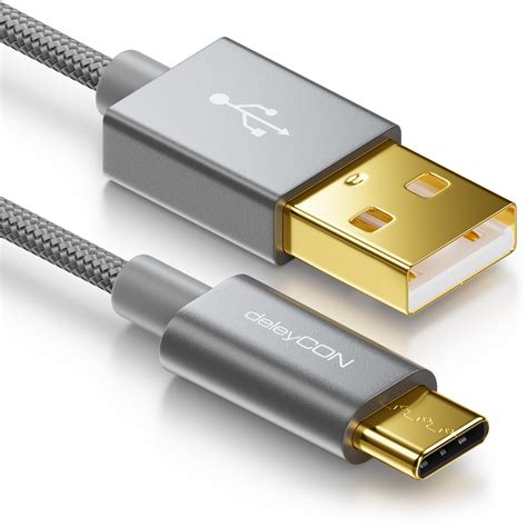 deleycon  usb kabel mit  stecker  stecker nylon usb ladekabel datenkabel ebay