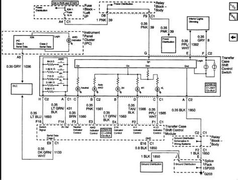 I Need A Wiring Harness Diagram For Transfer Case On A 2002 Silverado