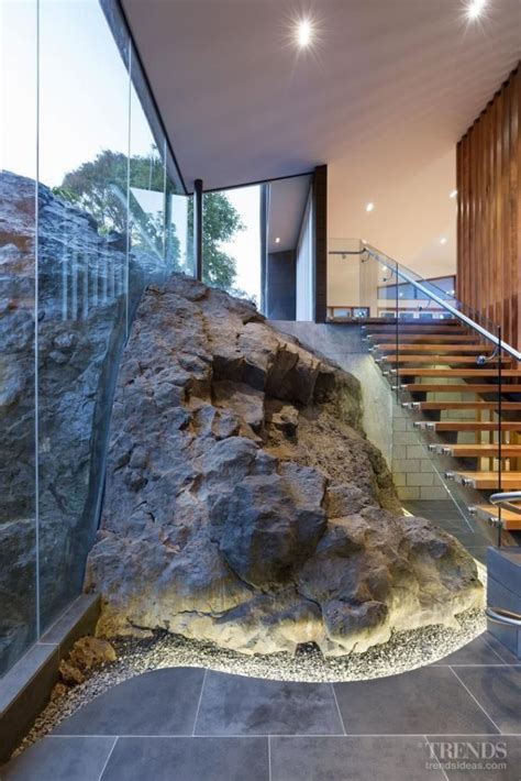 interior house design  rocks style artistic home decor