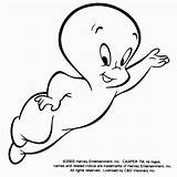 Ghost Coloring Casper Scary sketch template