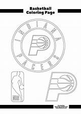 Pacers Nba sketch template